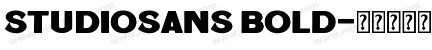 studiosans bold字体转换